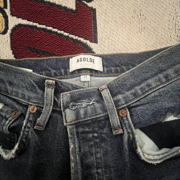 Agolde Riley High Rise Straight Crop | 24 - Picture 4 of 5